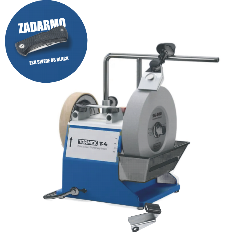 TORMEK T-4 Bushcraft (modrá)+ nôž EKA Swede 88 Black